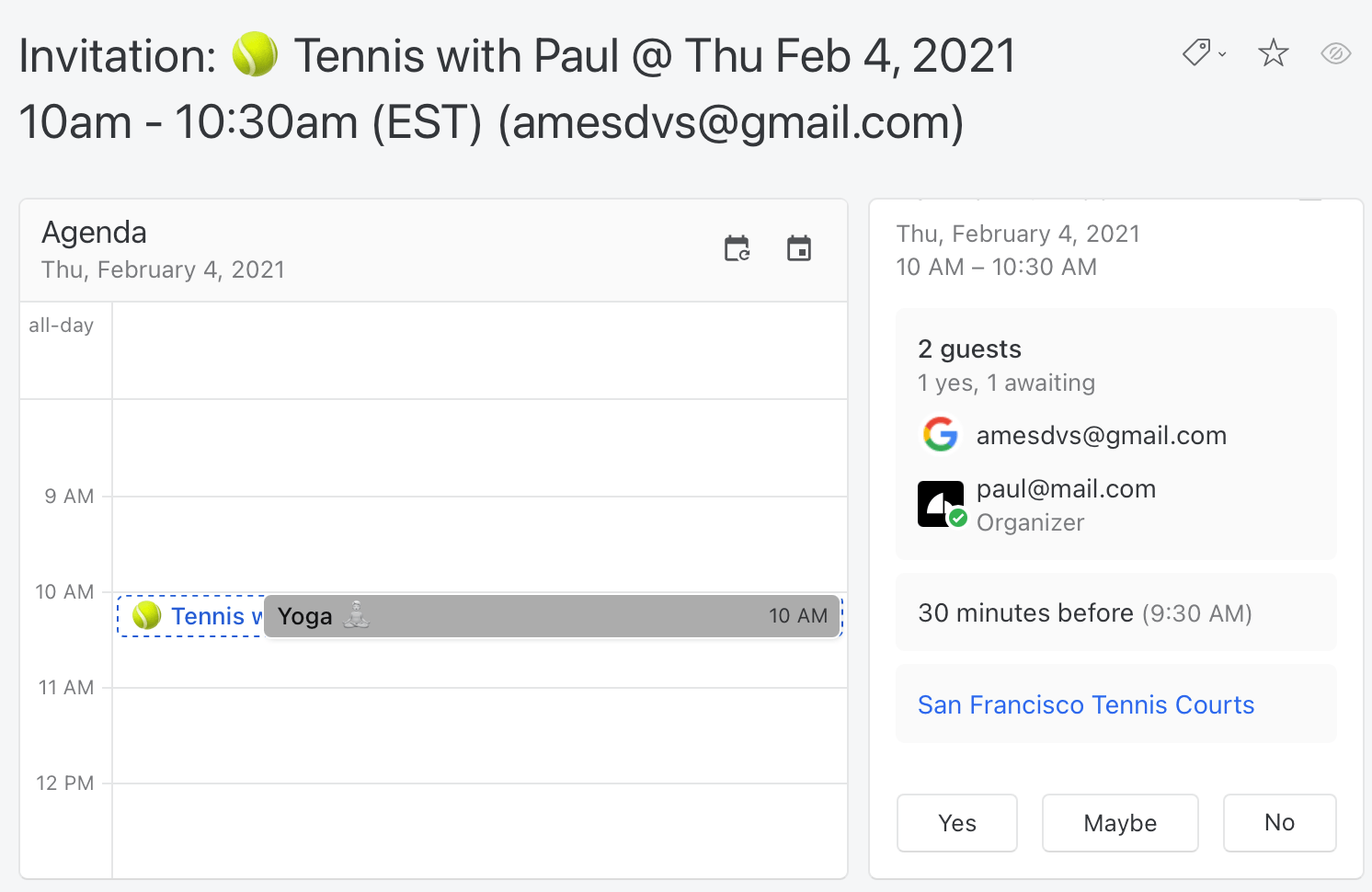 Reply to invites from Missive