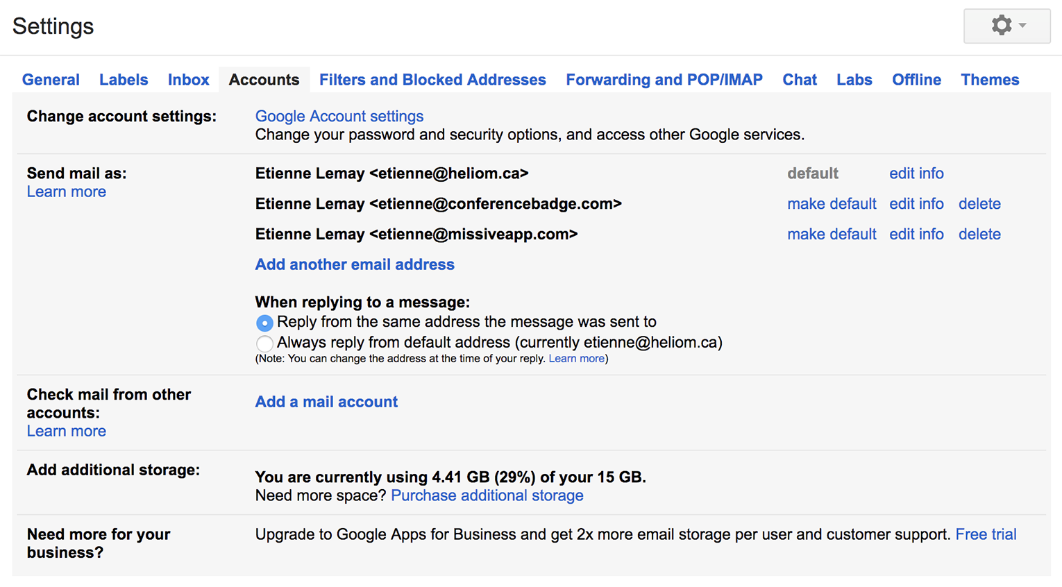 Setup aliases on Gmail